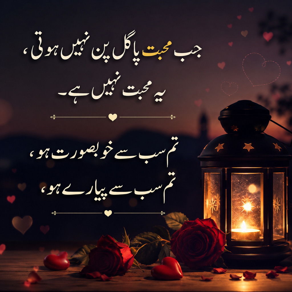 40 Best Urdu Poetry 2 Lines Love